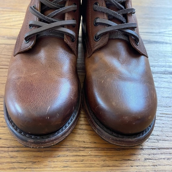 Freebird Manchester Lace Up Boots Cognac Leather Size 6 - Picture 3 of 13